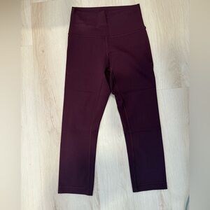 Lululemon Burgundy Leggings